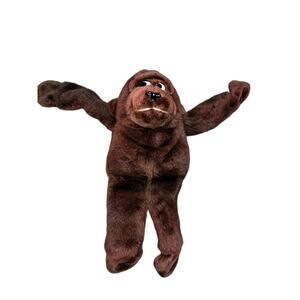 Vintage Troolove Brown Hanging Monkey 8" Plush‎